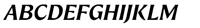 Preztik Semi Bold Italic Font UPPERCASE