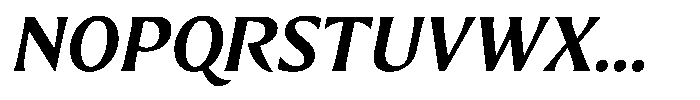 Preztik Semi Bold Italic Font UPPERCASE