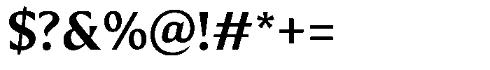 Preztik Semi Bold Font OTHER CHARS