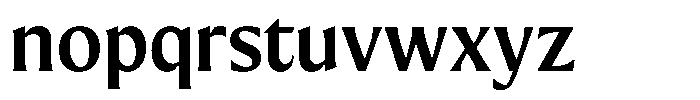 Preztik Semi Bold Font LOWERCASE