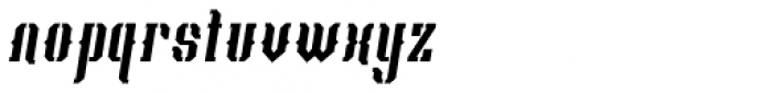 Prfecox Extra Bold Italic Font LOWERCASE