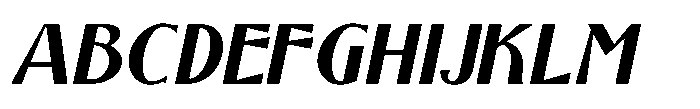 Price Card Nouveau JNL Oblique Regular FONT