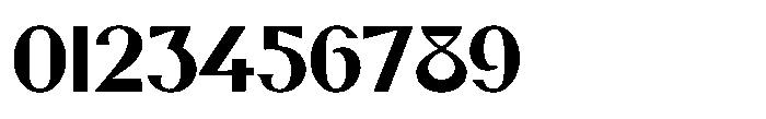 Price Card Nouveau JNL Regular Font OTHER CHARS