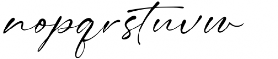 Pride Signature Regular Font LOWERCASE