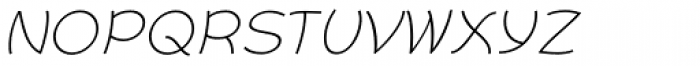 Primate UltraLight Italic Font UPPERCASE