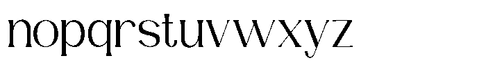 Primavele Font LOWERCASE
