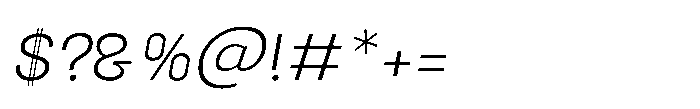 Primaxis Light Italic Font OTHER CHARS