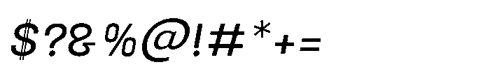 Primaxis Medium Italic Font OTHER CHARS