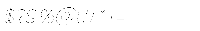 Primaxis Thin Italic Font OTHER CHARS
