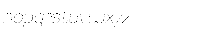 Primaxis Thin Italic Font LOWERCASE