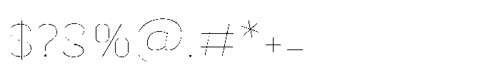 Primaxis Thin Font OTHER CHARS