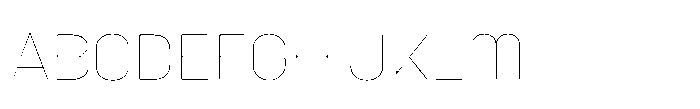 Primaxis Thin Font UPPERCASE