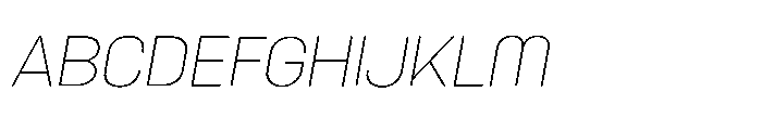 Primaxis Ultra Light Italic Font UPPERCASE
