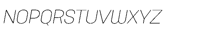 Primaxis Ultra Light Italic Font UPPERCASE