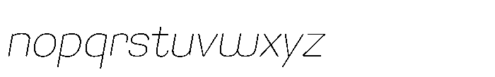 Primaxis Ultra Light Italic Font LOWERCASE