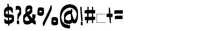 Prime Mover Font OTHER CHARS