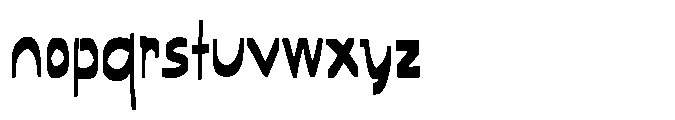 Prime Mover Font LOWERCASE