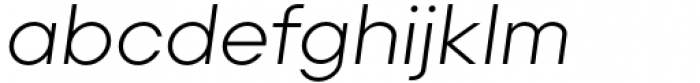 Primeform Pro Light Italic Font LOWERCASE