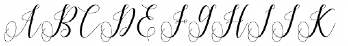 Princella Script Regular Font UPPERCASE