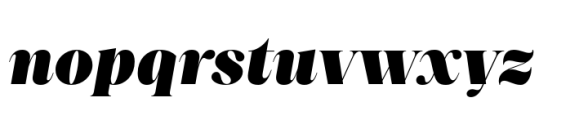 Princesa Alt Heavy Italic Font LOWERCASE