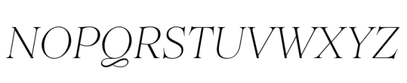 Princesa Alt Thin Italic Font UPPERCASE