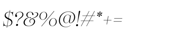 Princesa ExtraLight Italic Font OTHER CHARS