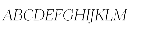 Princesa ExtraLight Italic Font UPPERCASE