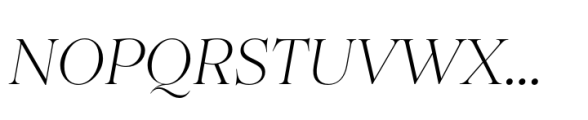 Princesa ExtraLight Italic Font UPPERCASE