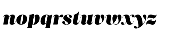 Princesa Heavy Italic Font LOWERCASE