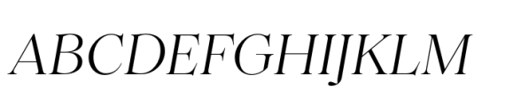 Princesa Light Italic Font UPPERCASE