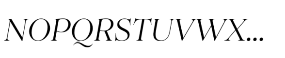 Princesa Light Italic Font UPPERCASE