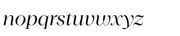 Princesa Regular Italic Font LOWERCASE