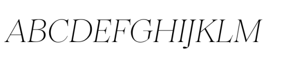 Princesa Thin Italic Font UPPERCASE