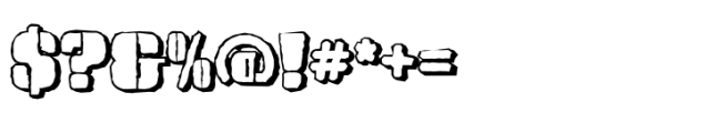 Prinkle Stencil Hardcore Font OTHER CHARS