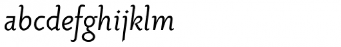 Priori Sans Italic Font LOWERCASE