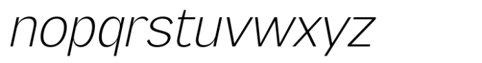 Pripun Extra Light Italic Font LOWERCASE