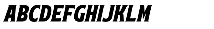 Pritsana Black Italic Font UPPERCASE