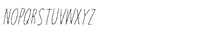 Privacy Filter Caps Italic Font UPPERCASE