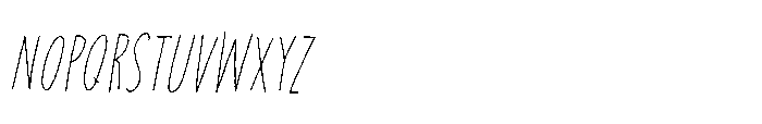 Privacy Filter Caps Italic Font LOWERCASE