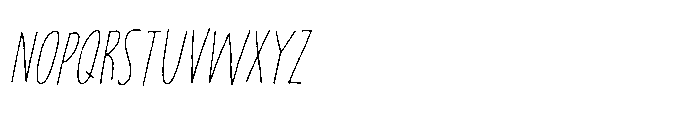 Privacy Filter Italic Font UPPERCASE