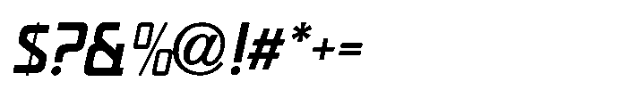 Privilege Sign Four JNL Oblique Font OTHER CHARS