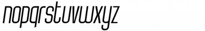 Pro League 2020 Extra Light Condensed Italic Font LOWERCASE