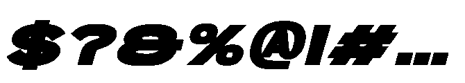 Pro Rized Bold Italic Font OTHER CHARS