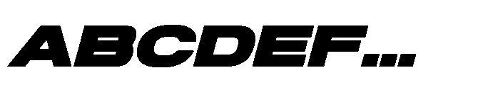 Pro Rized Bold Italic Font UPPERCASE