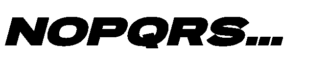 Pro Rized Bold Italic Font LOWERCASE