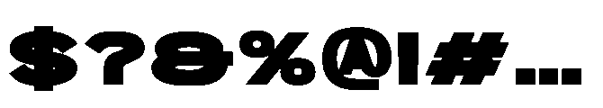 Pro Rized Bold Font OTHER CHARS