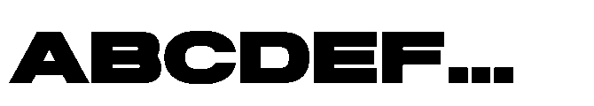 Pro Rized Bold Font UPPERCASE