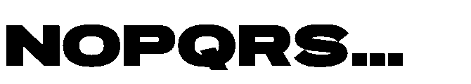 Pro Rized Bold Font LOWERCASE
