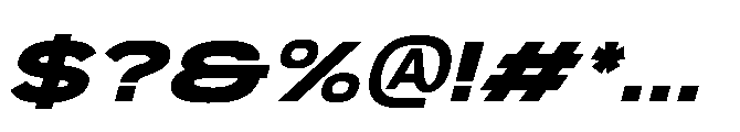 Pro Rized Italic Font OTHER CHARS