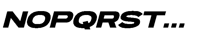 Pro Rized Italic Font UPPERCASE